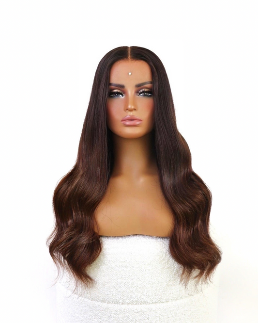 KAIA BROWN OMBRÉ HUMAN HAIR HD LACE WIG