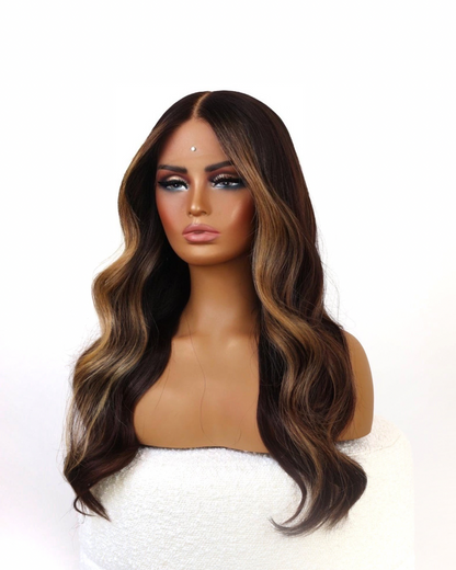 BROOKE BLONDE HIGHLIGHTS HUMAN HAIR LACE HDLACE