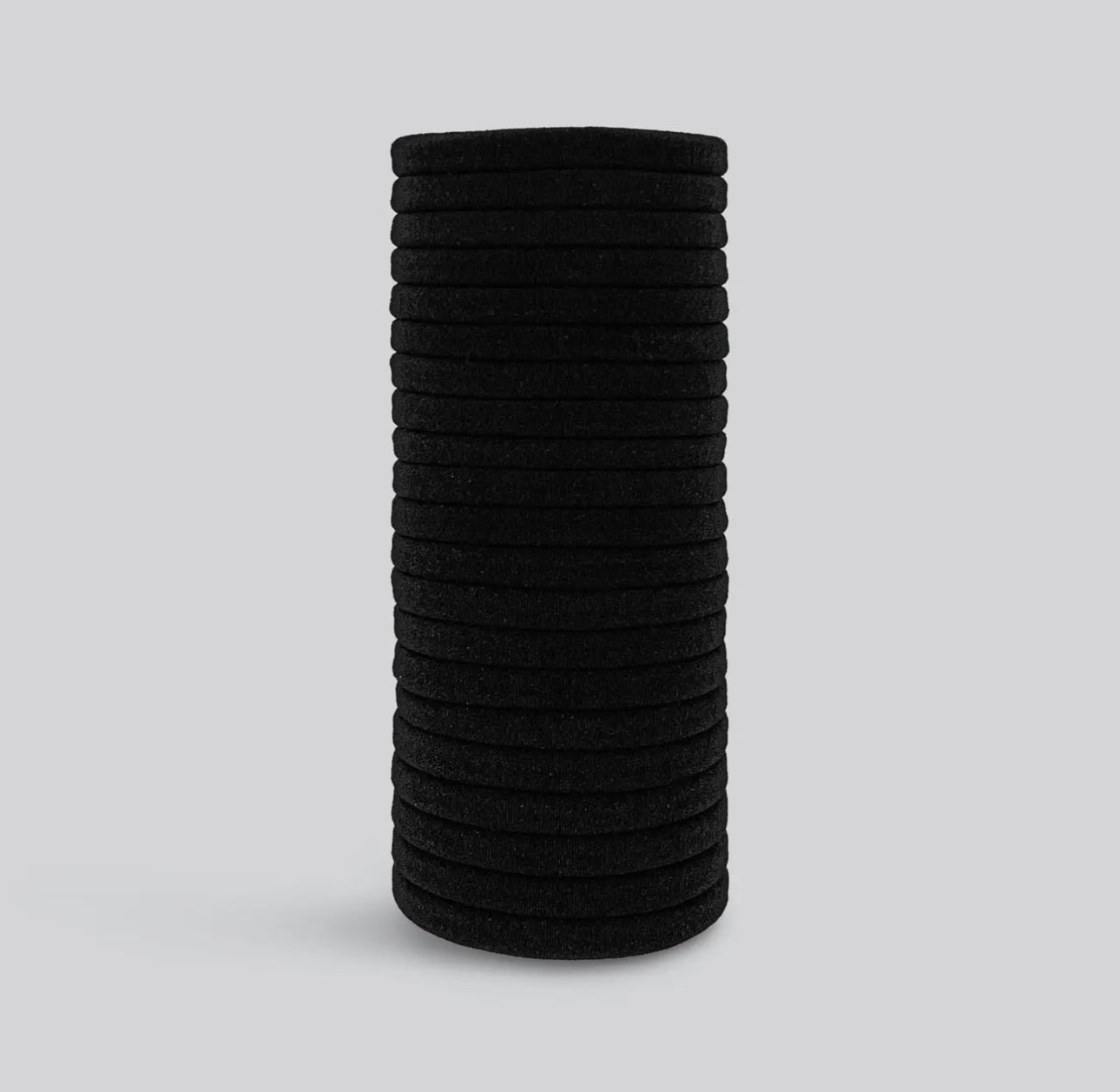 BLACK NYLON ELASTICS 20PCS SET - Aoreexclusive