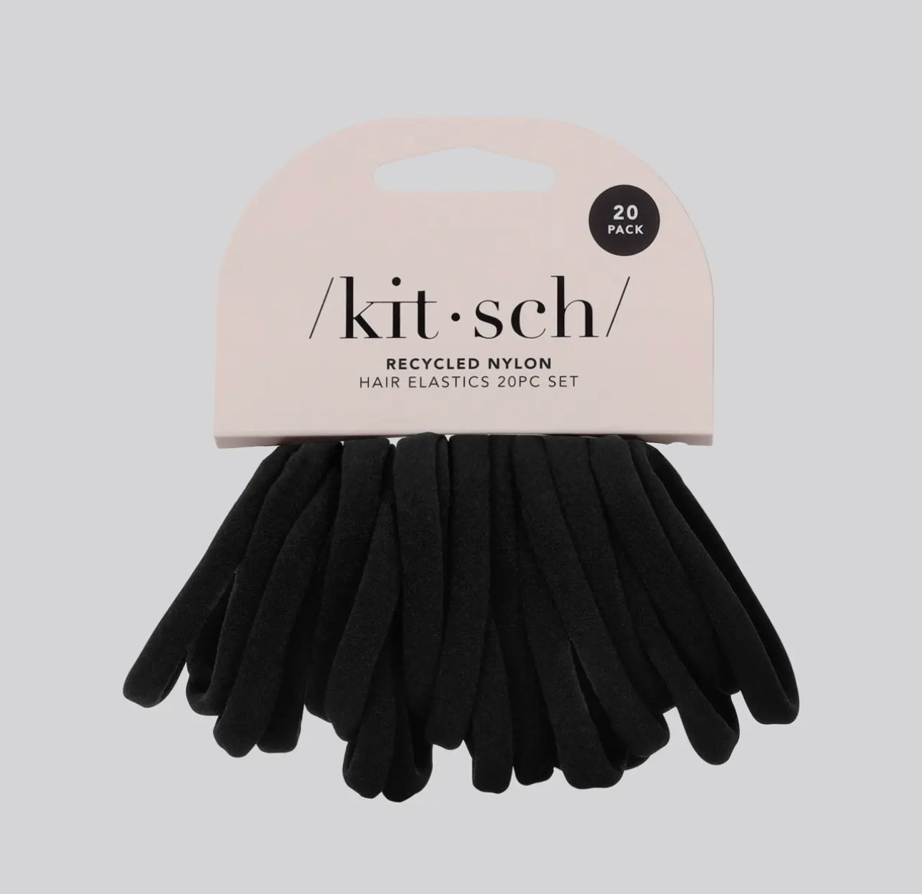 BLACK NYLON ELASTICS 20PCS SET - Aoreexclusive