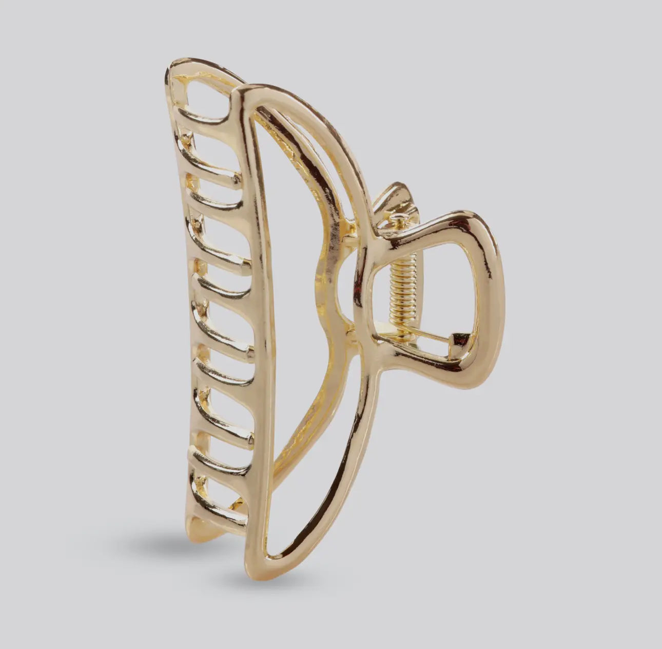 GOLD OPEN SHAPE CLAW CLIP - Aoreexclusive